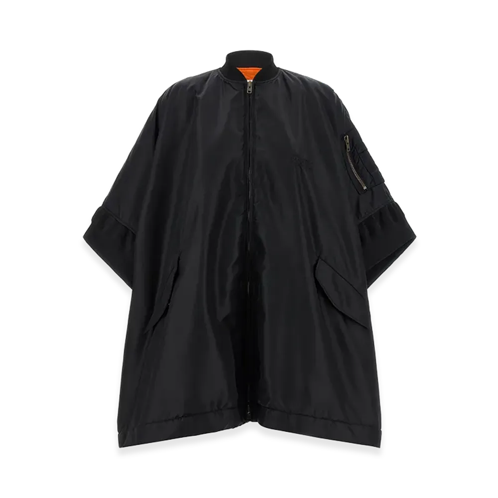 MM6 Maison Margiela Women's Numeric Signature Bomber Jacket "Black"