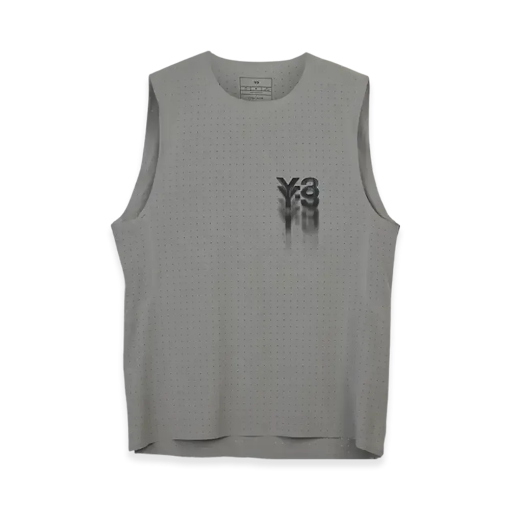 Y-3 Running Tank Top "Charcoal Solid Grey"