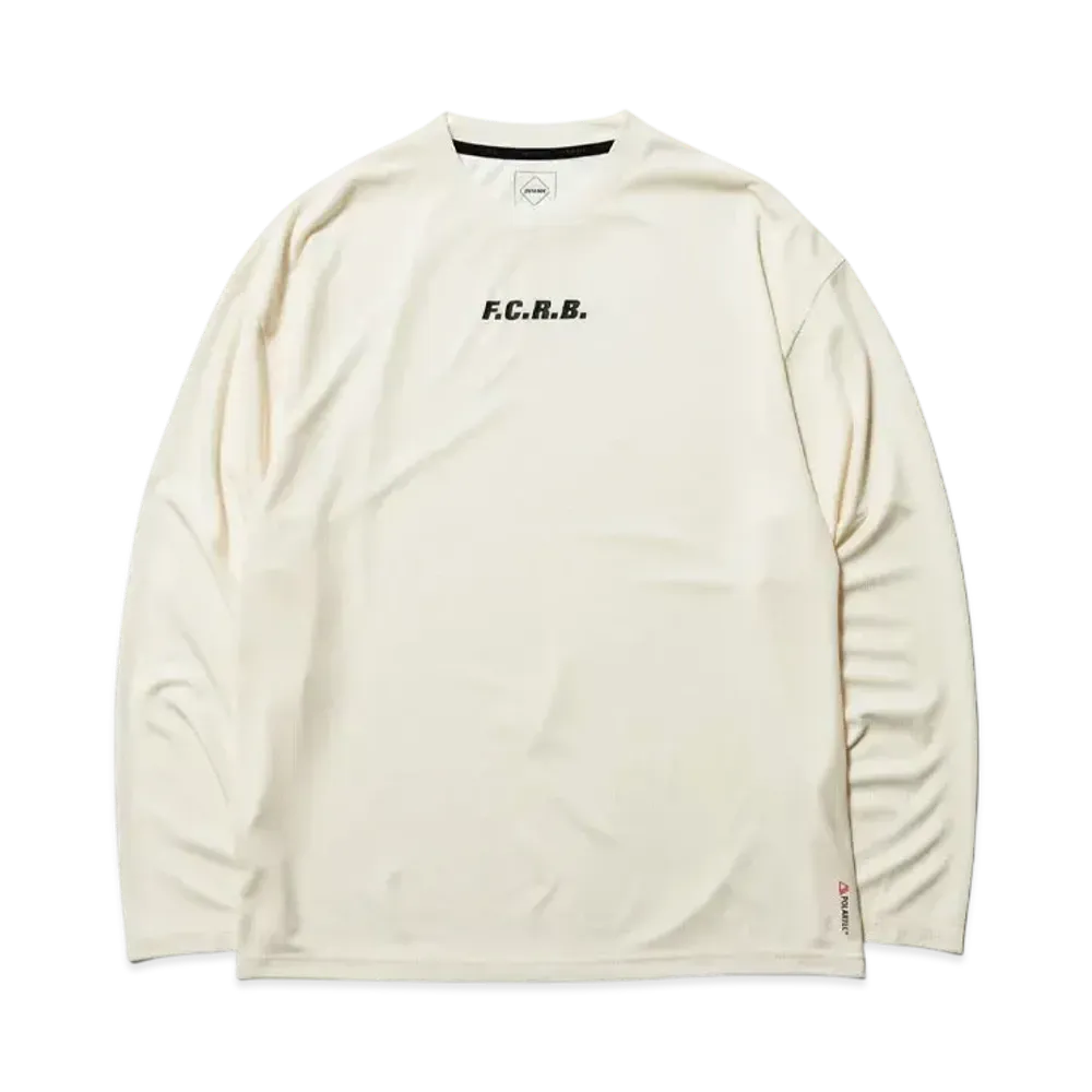 F.C.Real Bristol Polartec Power Dry L/S Training Top "Off White"