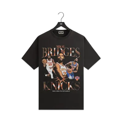 Kith x the New York Knicks Mikal Bridges Vintage Tee "Black"