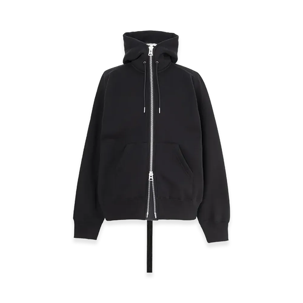 sacai Cotton Jersey Hoodie "Black"