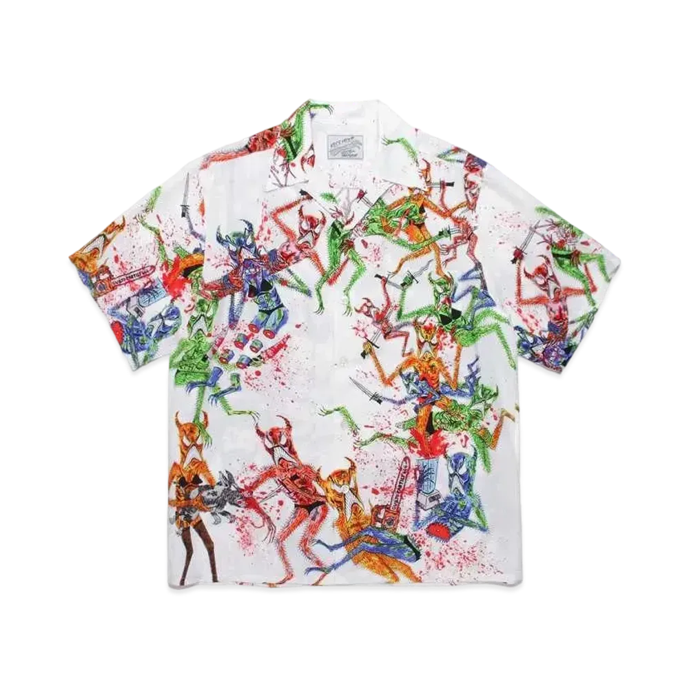 WACKO MARIA NECKFACE / HAWAIIAN SHIRT "White"