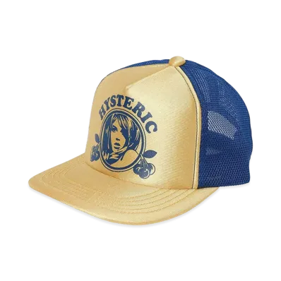 HYSTERIC GLAMOUR Hysteric Cherry Glossy Mesh Cap "Yellow"