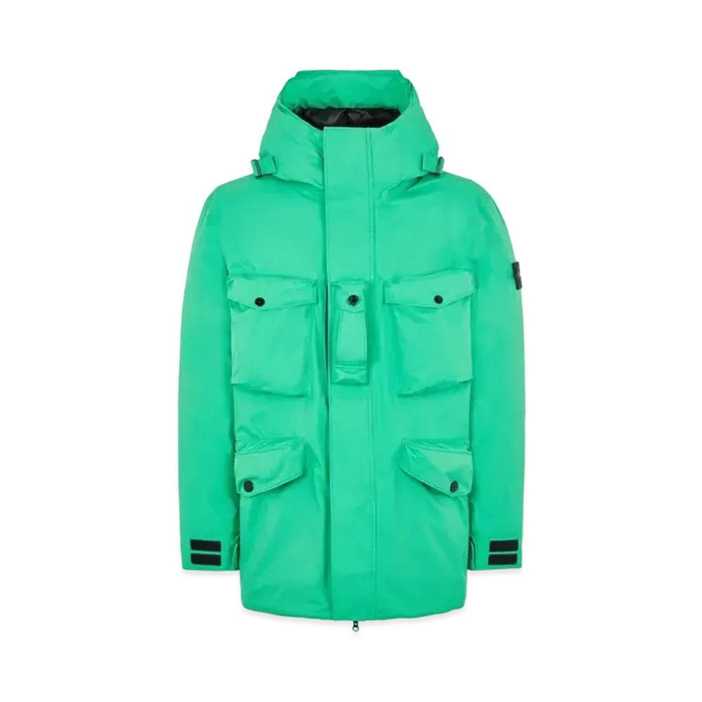 Stone Island 40330 RIPSTOP GORE-TEX CON PACLITE PRODUCT TECHNOLOGY DOWN "Green"