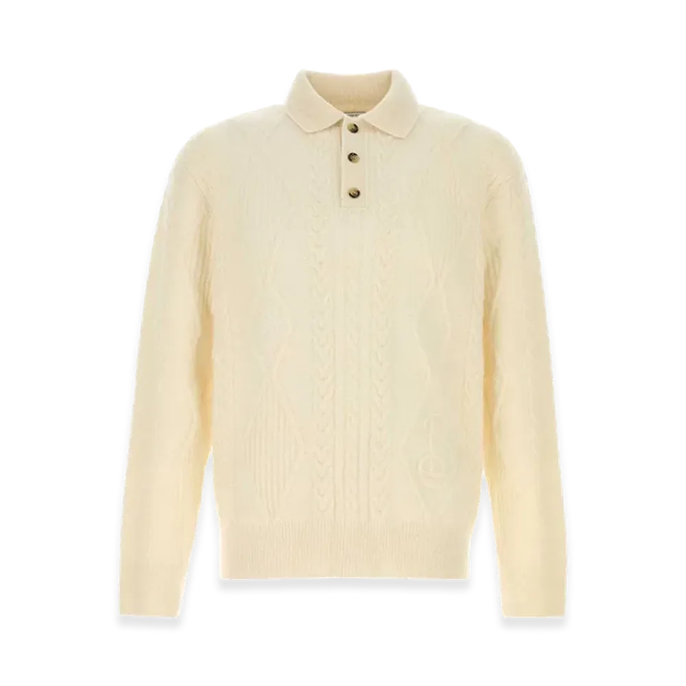 Burberry Alpaca Blend Sweater "White/Ivory"
