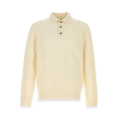 Burberry Alpaca Blend Sweater "White/Ivory"