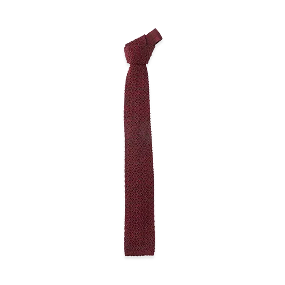 T.T Taiga Takahashi Lot.036 Knit Tie "Burgundy"