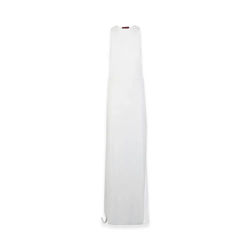 GUCCI Women's Crepe Long Dress "White"