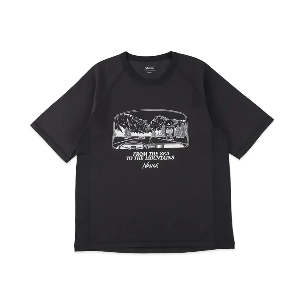 WIND AND SEA x NANGA Dry Mix(R) (Yosemite_SF) S/S Tee "Black"
