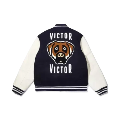 VICTOR VICTOR VARSITY JACKET "Navy"
