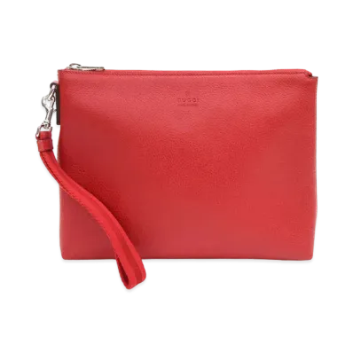 GUCCI Cosmopolis Clutch Bag "Red"