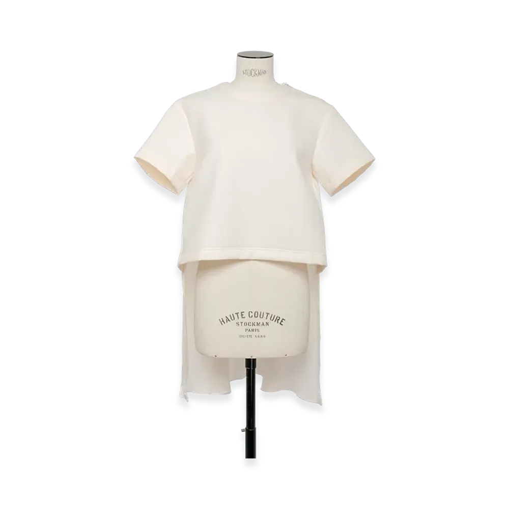 sacai Suiting Bonding Mix Pullover "Off White"