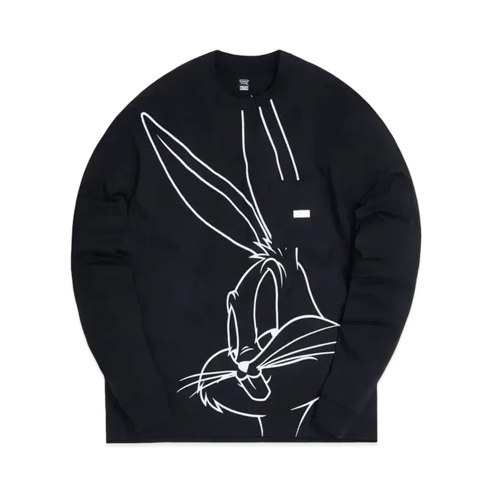 Kith x Looney Tunes Bugs LS Pocket Quinn Tee "Black"