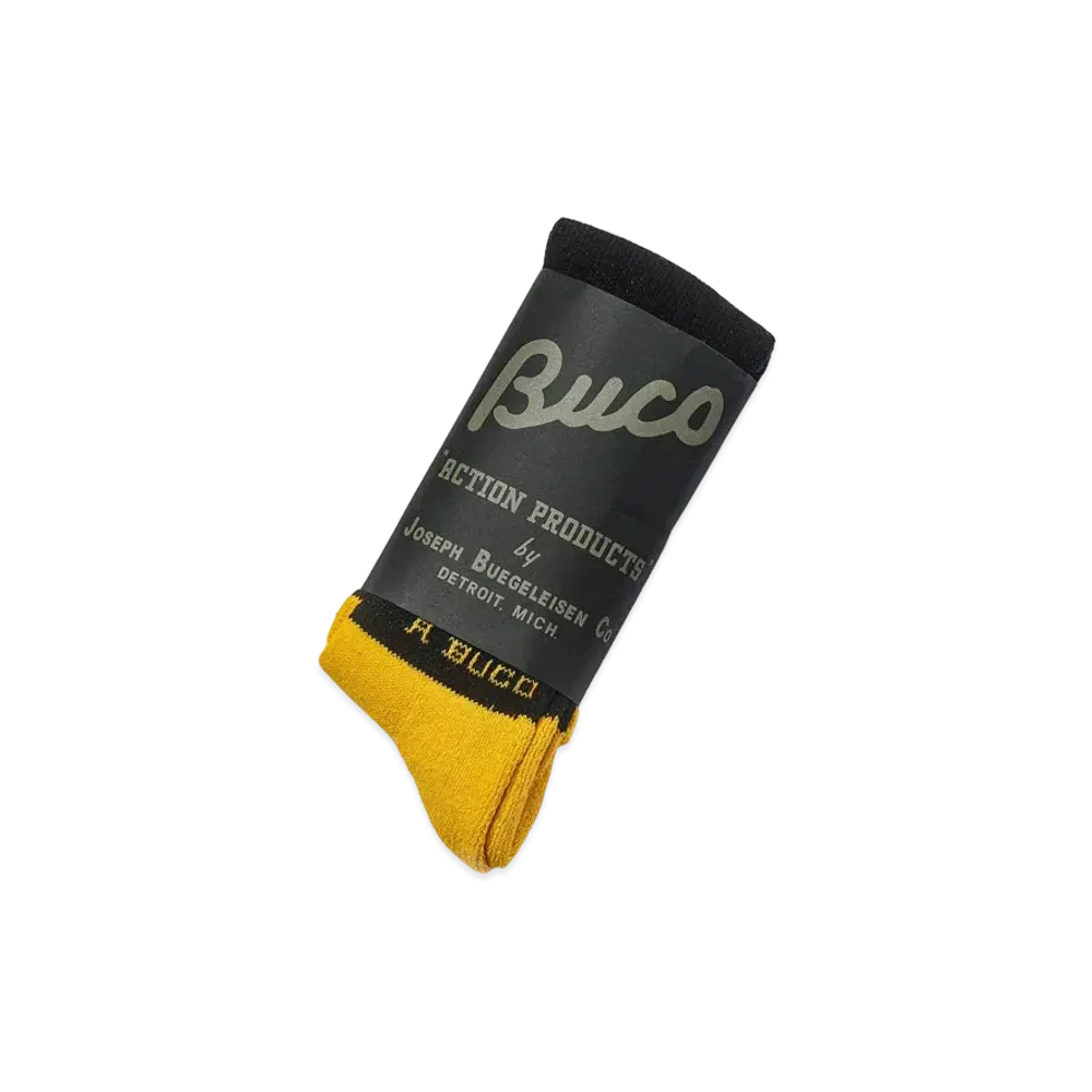 THE REAL McCOY'S Buco Striped Action Socks "Yellow Black"