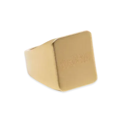 VETEMENTS Angrive Logo Signet Ring "Gold"