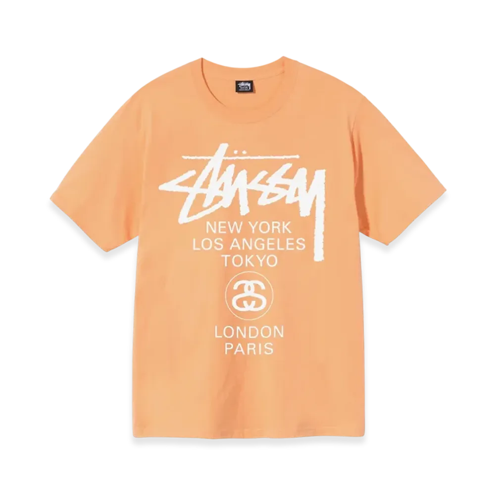 Stussy World Tour Tee 2021 "Peach"