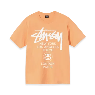 Stussy World Tour Tee 2021 "Peach"