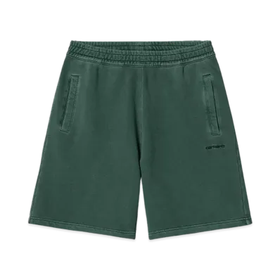 Carhartt WIP Duster Sweat Short "Discovery Green Garment Dyed"