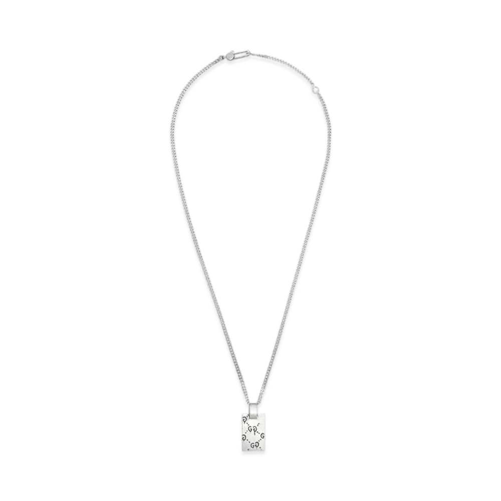 GUCCI Guccighost Pendant Necklace In Silver