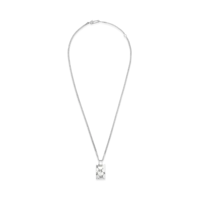 GUCCI Guccighost Pendant Necklace In Silver