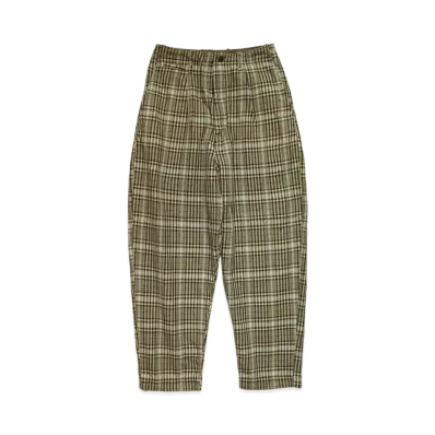 KAPITAL TWILL CACTUS CHECK HIGH WEST NEAM PANTS "Gray"