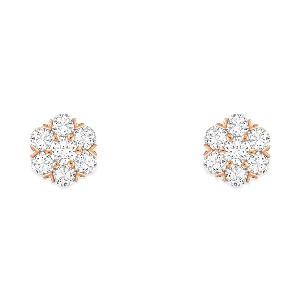 Van Cleef & Arpels Fleurette earrings "18K Rose gold/Diamond"