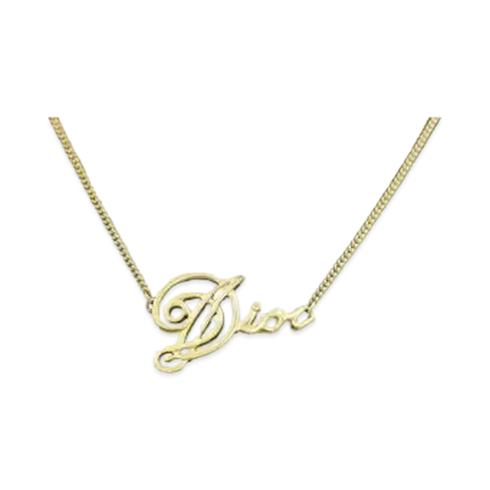 Dior Logo Necklace "Gold"