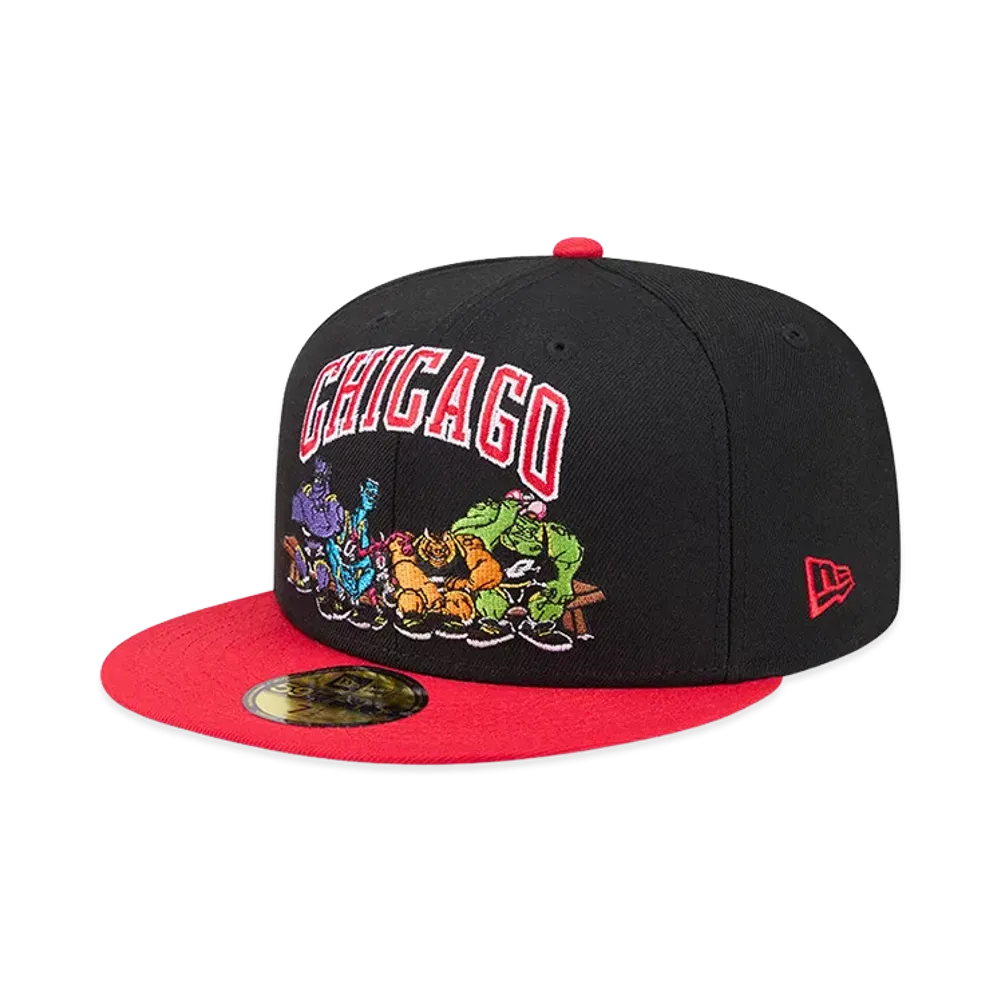 NEW ERA 59Fifty Space Jam Chicago Bulls Monstars "Black/Scarlet"