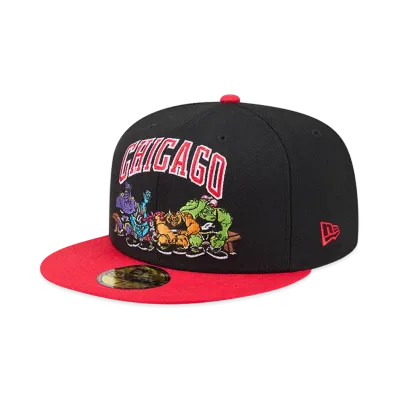 NEW ERA 59Fifty Space Jam Chicago Bulls Monstars "Black/Scarlet"
