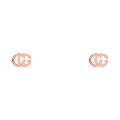 GUCCI GG Running 18K Earrings "Pink Gold"