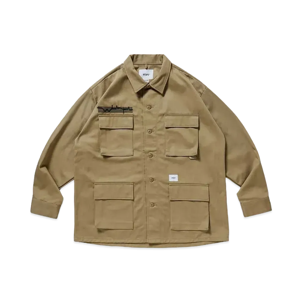 Wtaps JUNGLE 01 / LS / COTTON. TWILL "Beige"