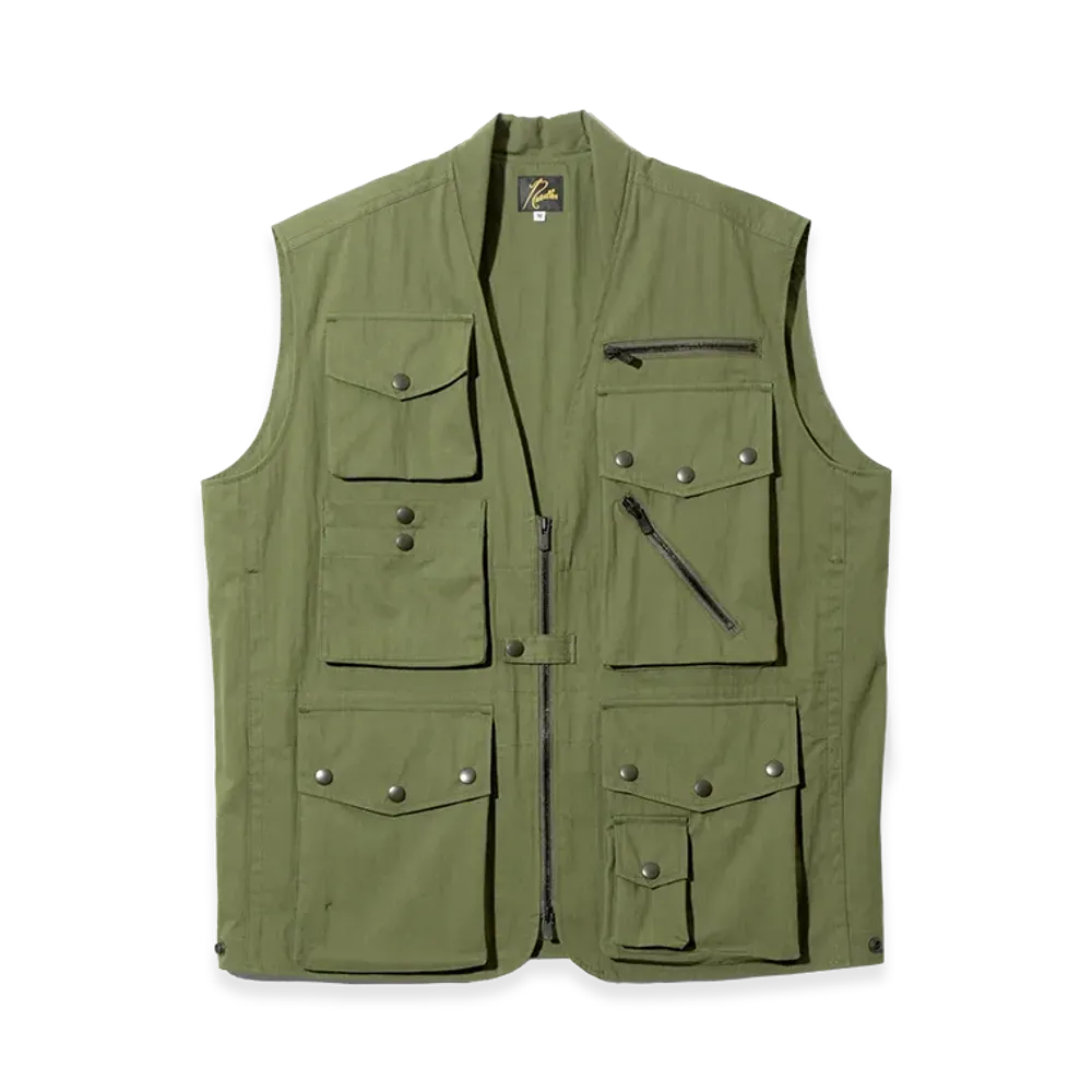 NEEDLES Field Vest C/N Oxford "Olive"