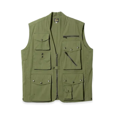 NEEDLES Field Vest C/N Oxford "Olive"