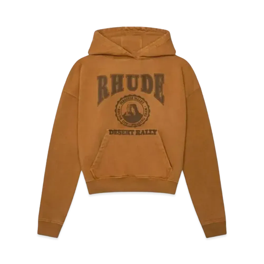 RHUDE Cropped Desert Valley Hoodie "Camel"