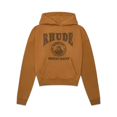 RHUDE Cropped Desert Valley Hoodie "Camel"