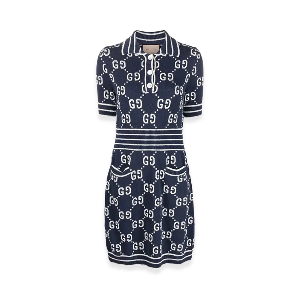 GUCCI Women's Cruise Dresses "Blue"