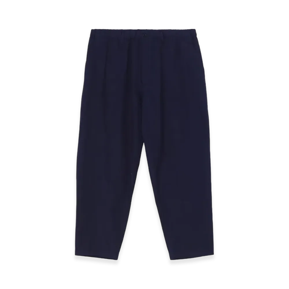 Yohji Yamamoto POUR HOMME Indigo Dyeing Cotton Linen Double Stitch Pants "Navy"