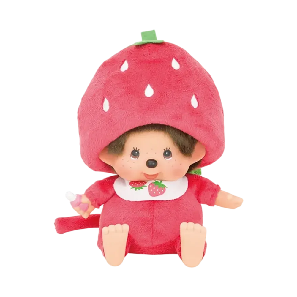Sekiguchi Monchhichi Strawberry Monchhichi-san S Size Sitting Plush