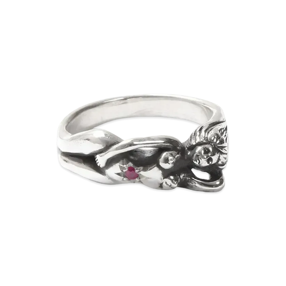 WACKO MARIA Nude Ring "Ruby"