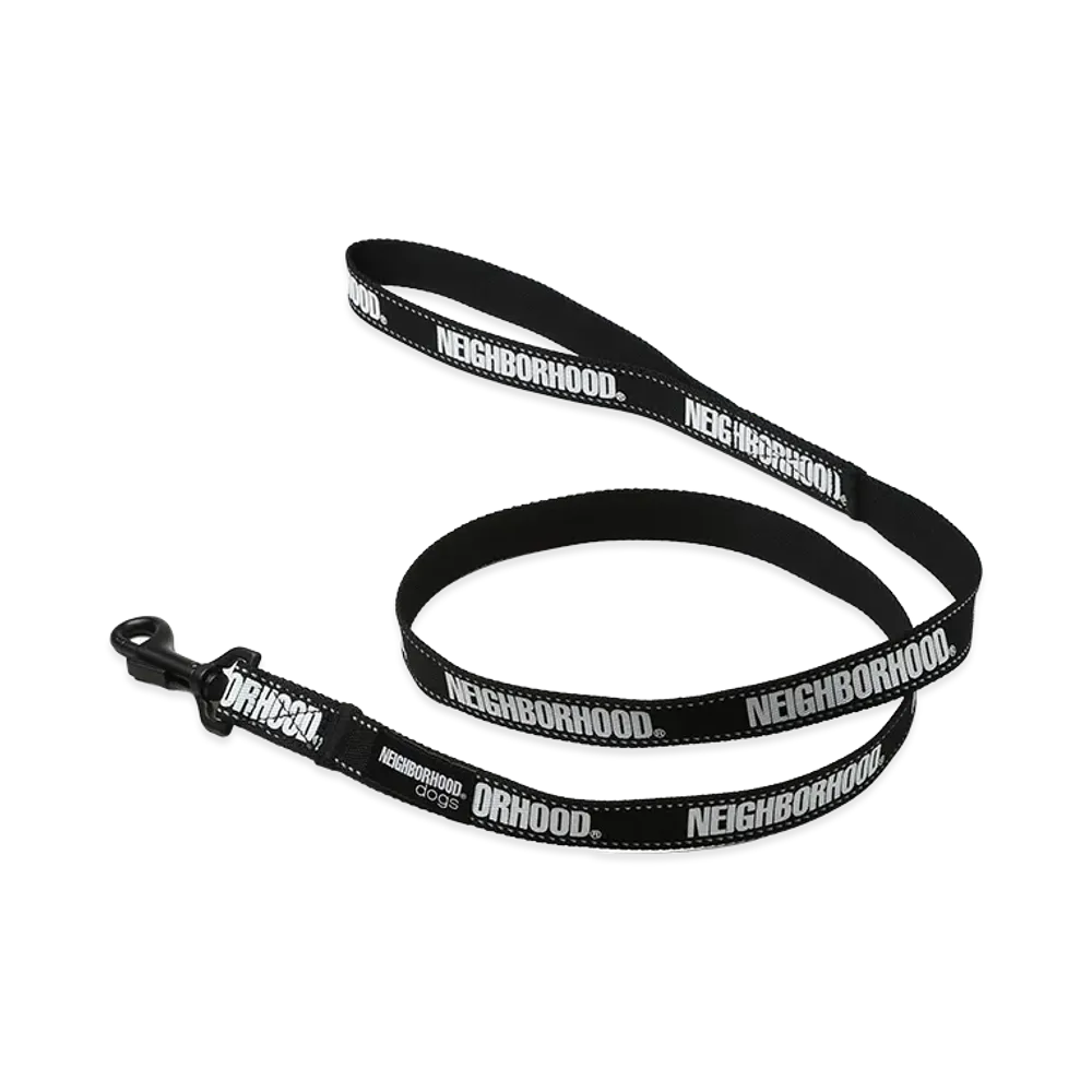 NEIGHBORHOOD Dog Leash Narrow "Black"