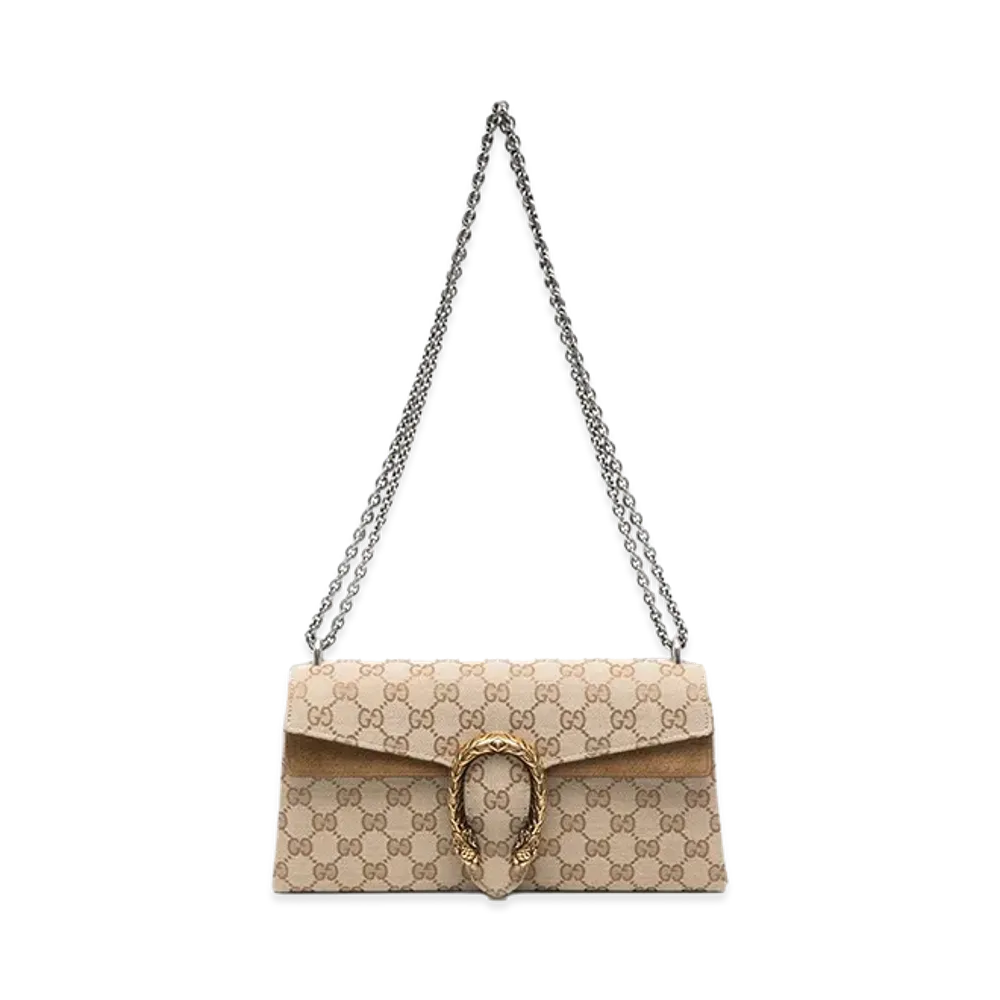 GUCCI Women's GG Fabric Medium Dionysus Shoulder Bag "Beige"