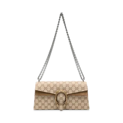 GUCCI Women's GG Fabric Medium Dionysus Shoulder Bag "Beige"