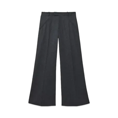 Alexander McQUEEN Low-Rise Tailored Pants "Charcoal"