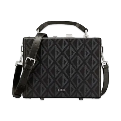 Dior Dior Lock Case CD Diamond Canvas "Black"