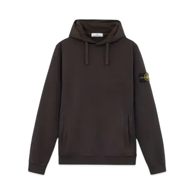 Stone Island 60820 Brushed Organic Cotton Fleece "Lead Gray"