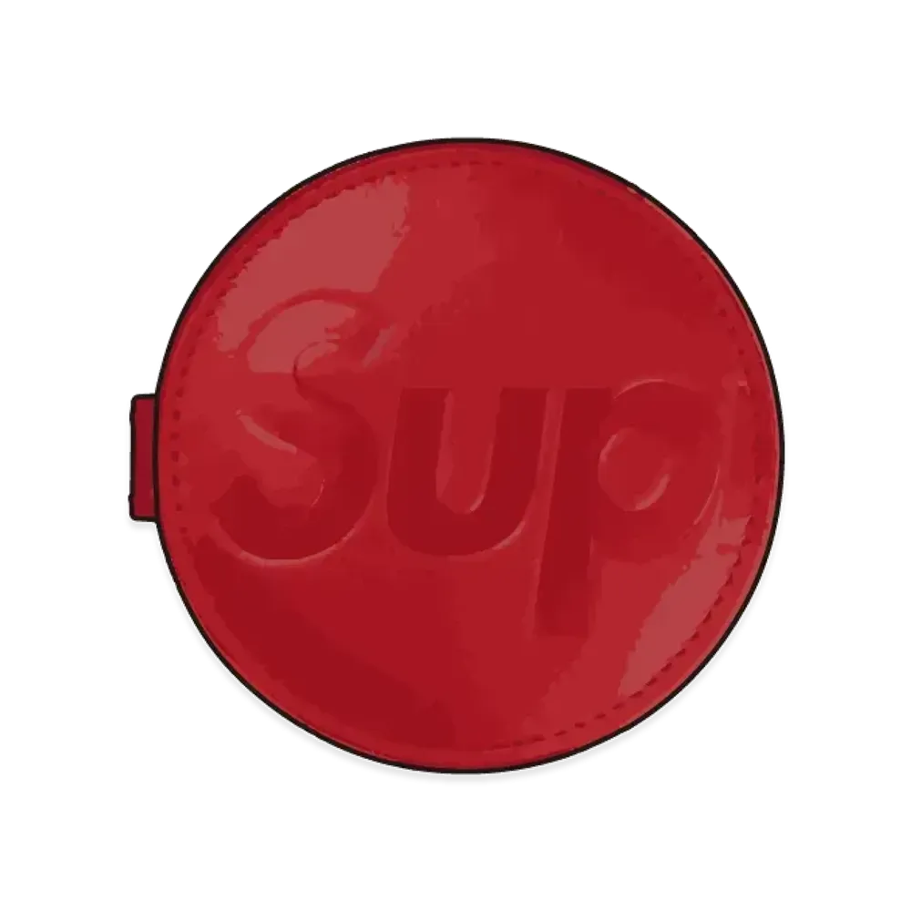 Supreme Leather Pocket Mirror "Red"