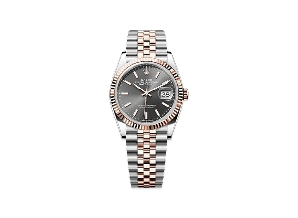 ROLEX Datejust 36 Oystersteel & Everose Gold "Grey"