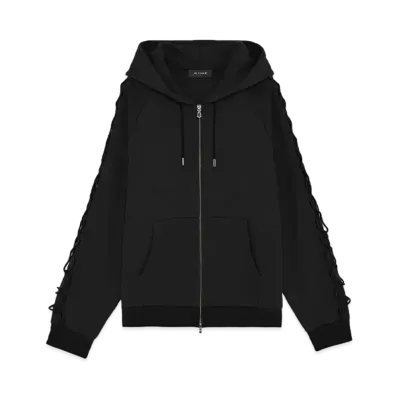 MLVINCE ZIP-UP DRESS SLEEVE HOODY " BLACK"