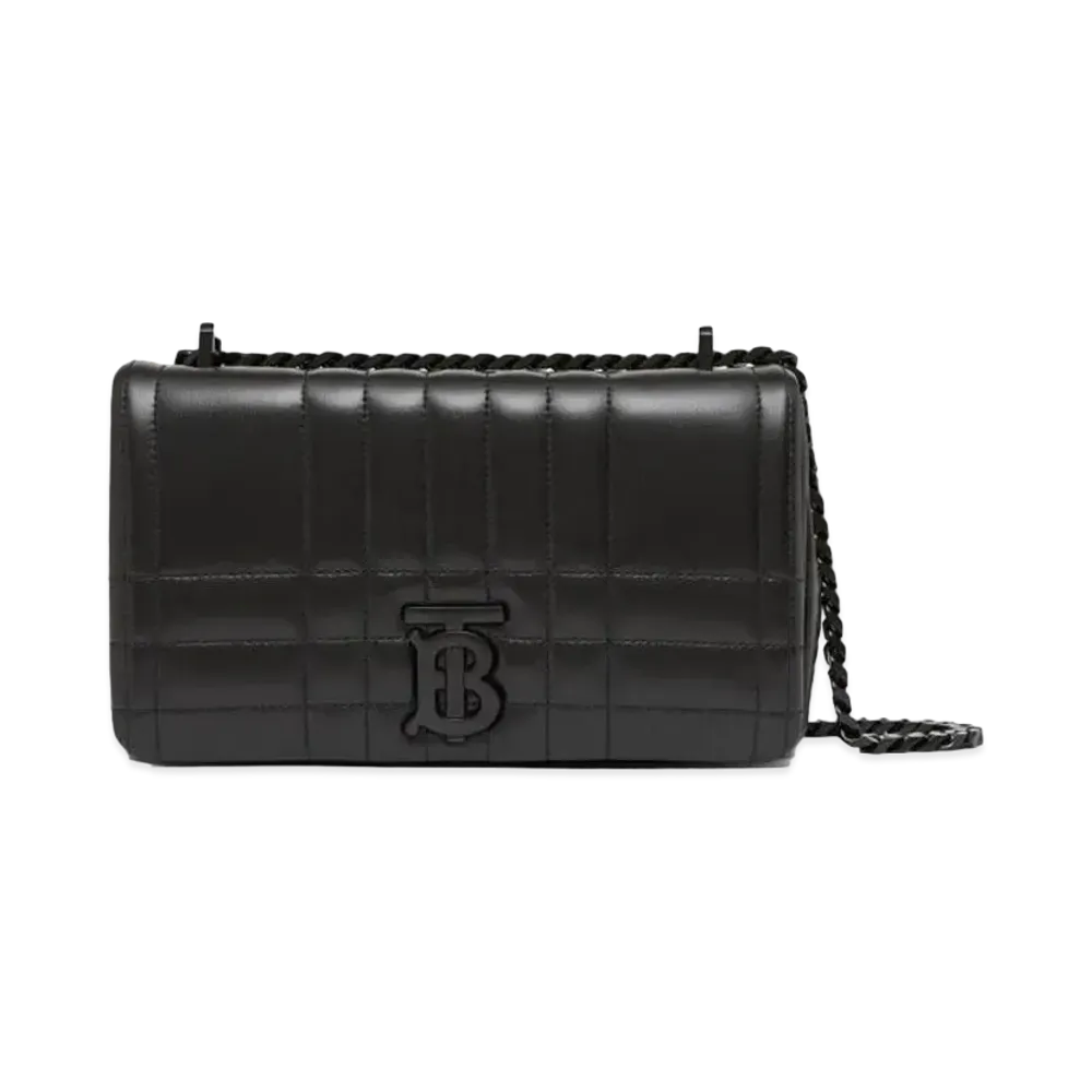 Burberry Quilted Leather Small Lola Bag "Black"