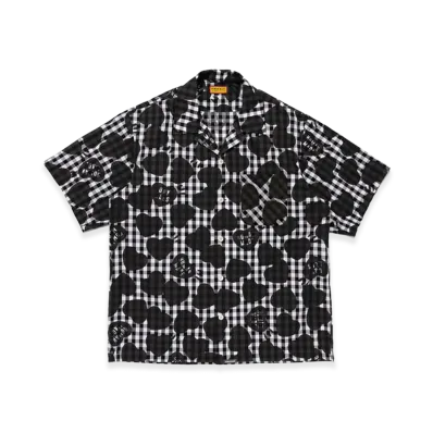 HUMAN MADE Heart Gingham Check Shirt "Black"